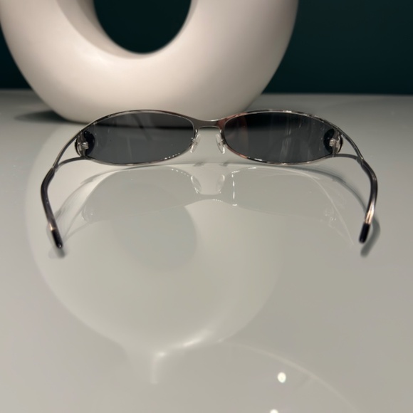 VTG Christian Dior J'adore Sunglasses Shield Futuristic Style (YB7VU) - Silver - Picture 4 of 8